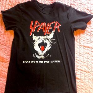 Slayer Spayer Tee Size Small